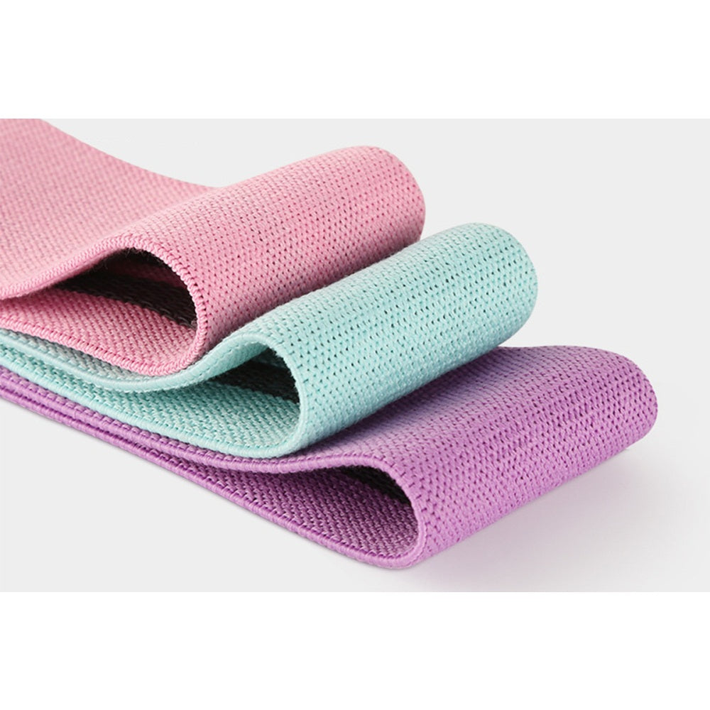 3Pcs Resistance Hip Booty Bands Glute Thigh Elastic Workout Bands