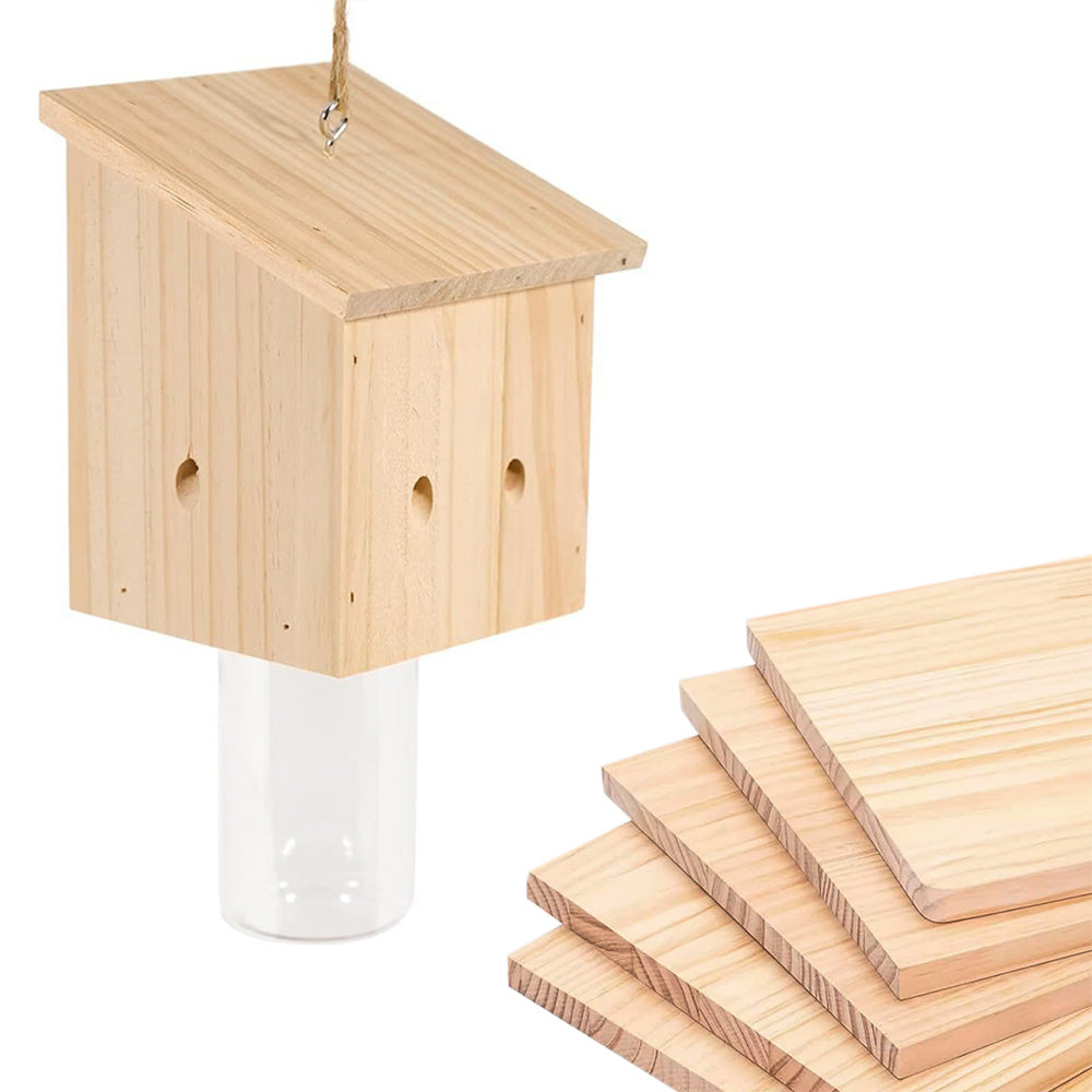 Wood Carpenter Bee Trap For Outside Cube Style Nature Hanging Carpenter Bee Traps