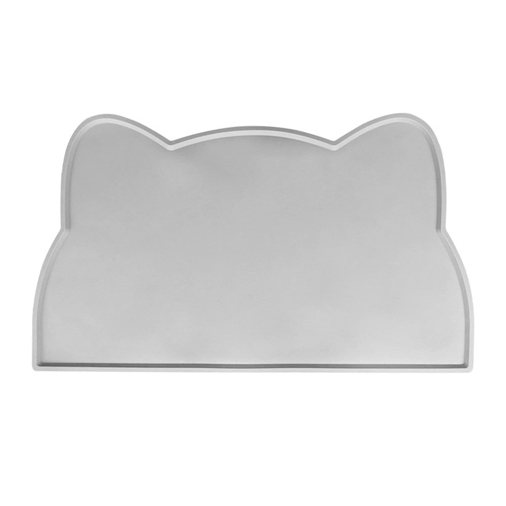 Thick Silicone Non Slip Pet Feeding Mat with Raised Spill Edge