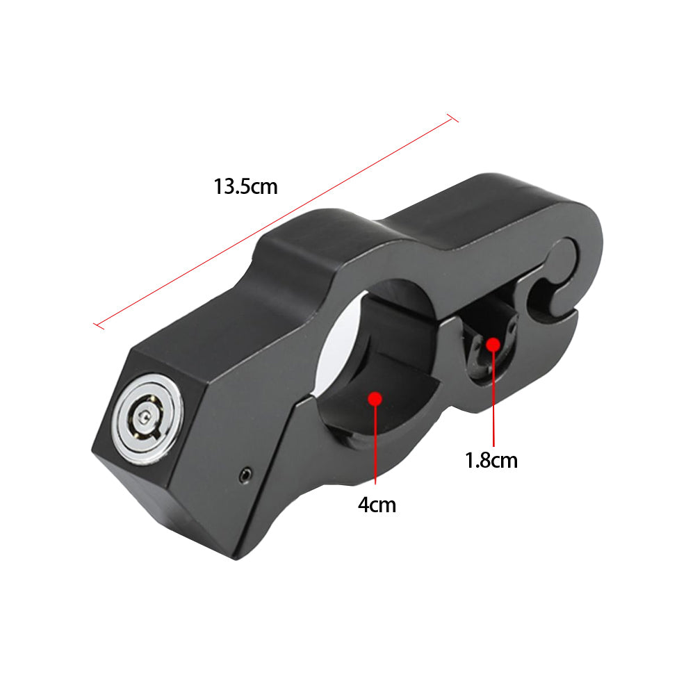Motorcycle Bicycle Handlebar Anti-Theft Lock Grip Security Accessory