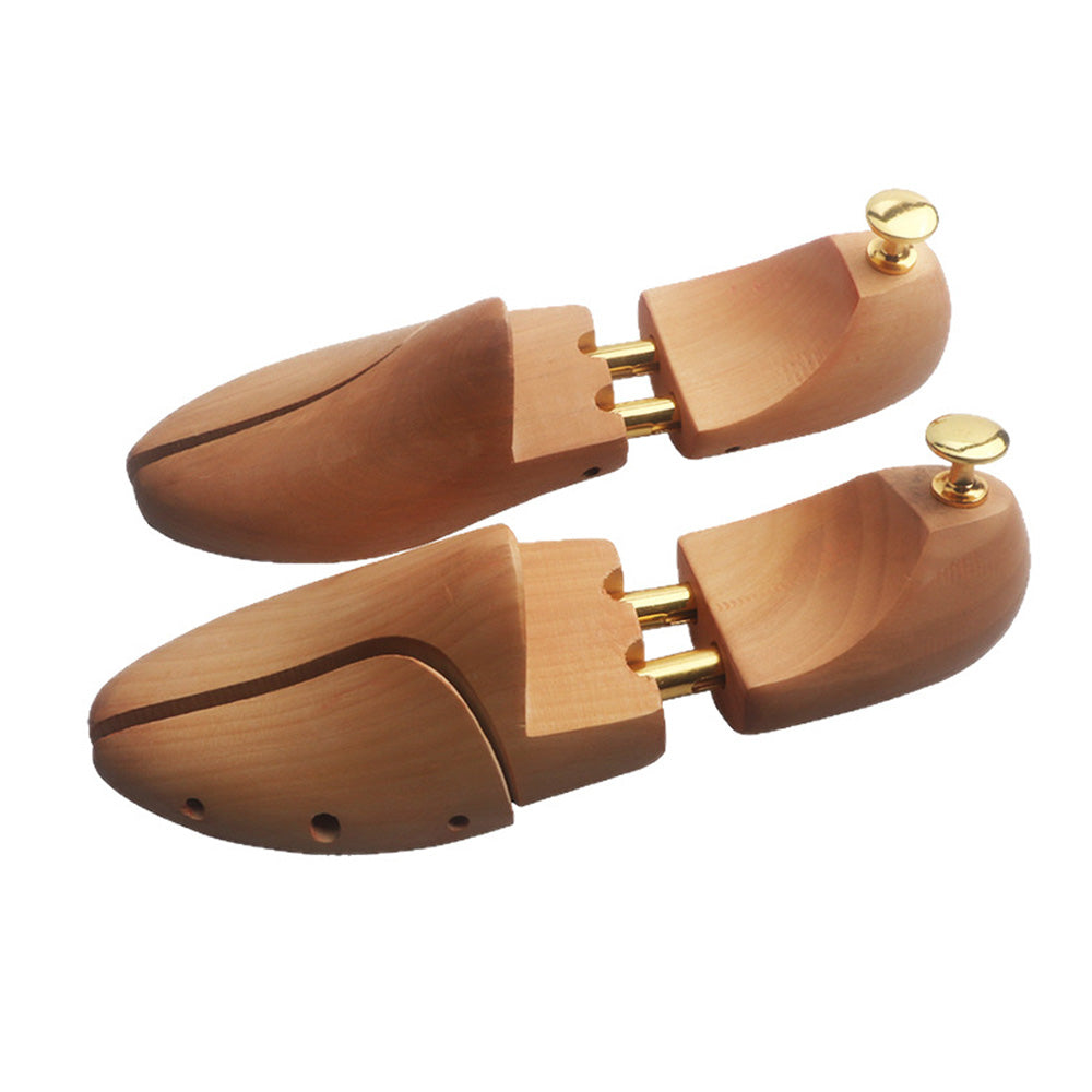 Adjustable Engineered Wood Shoe Tree Stretcher with Crease Resistant Design