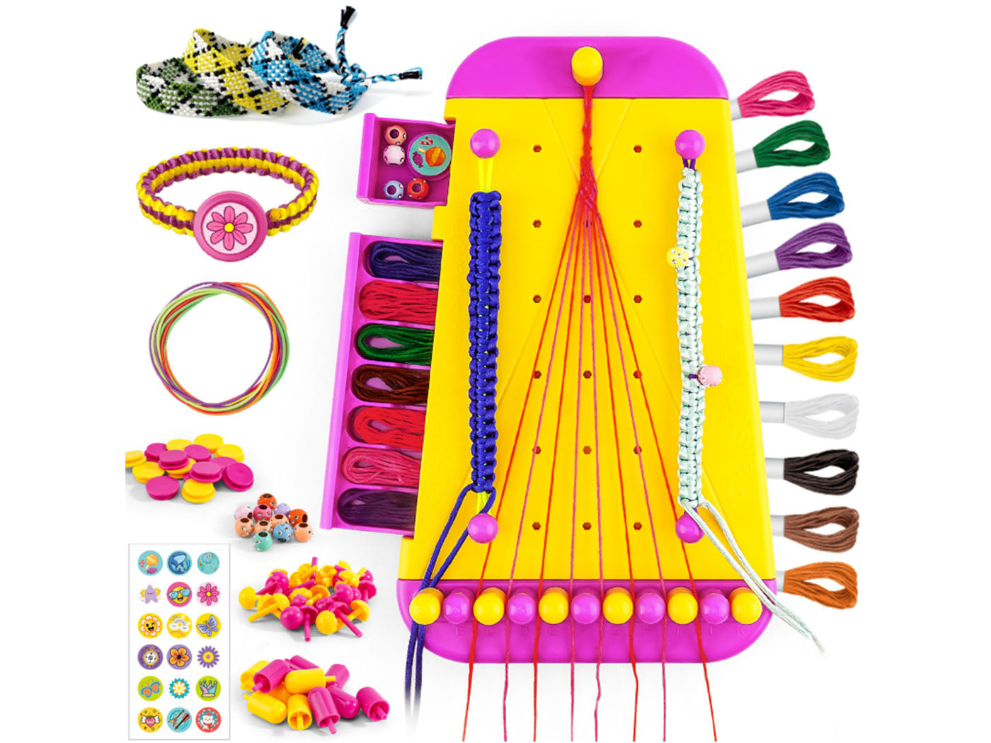 Kids DIY Friendship Bracelet Making kit Arts and Crafts