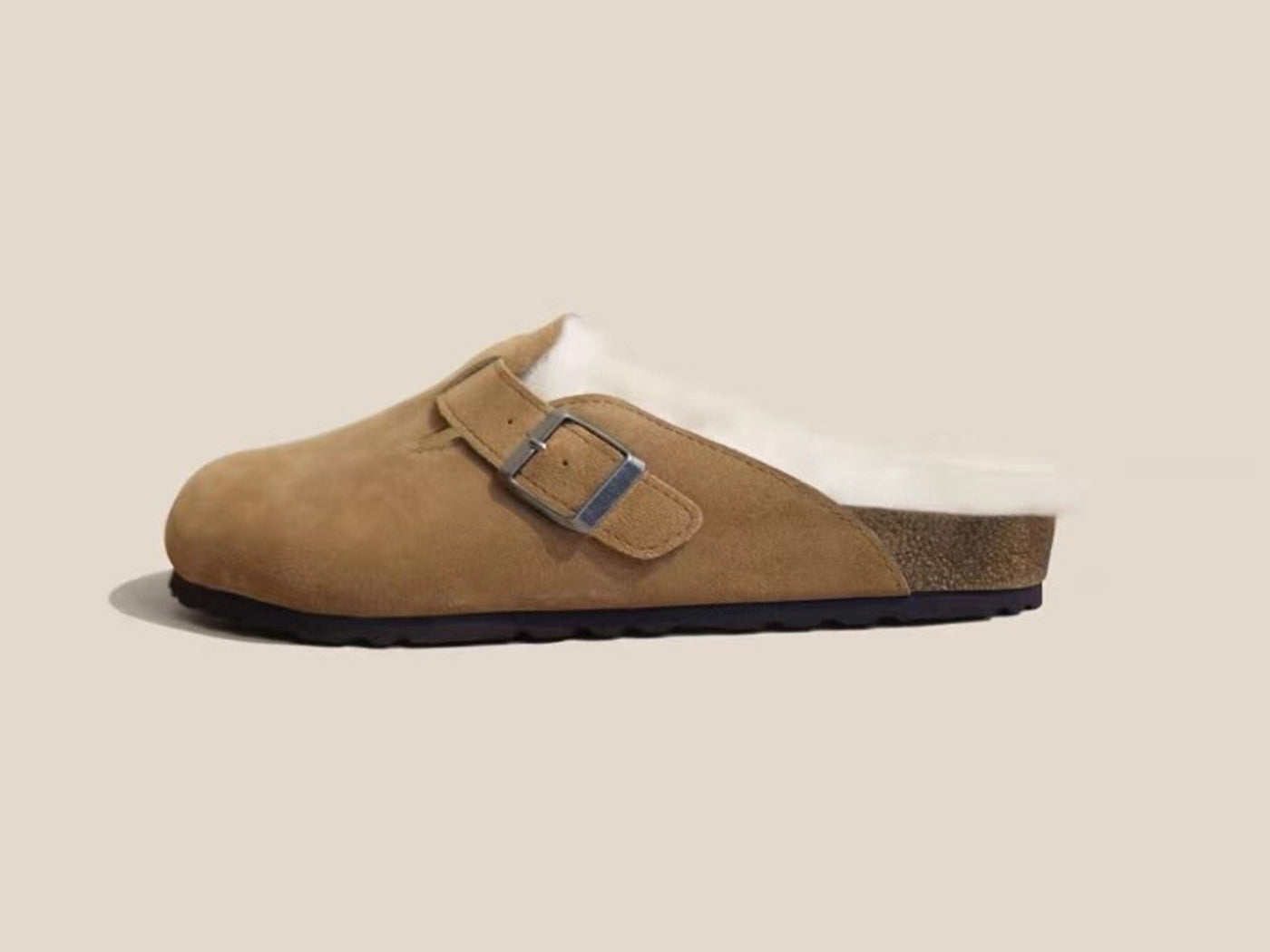Faux Fur Shearling Birkenstock Inspired Mules