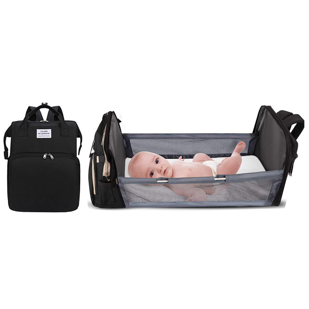 Foldable Mommy Backpack with Bed