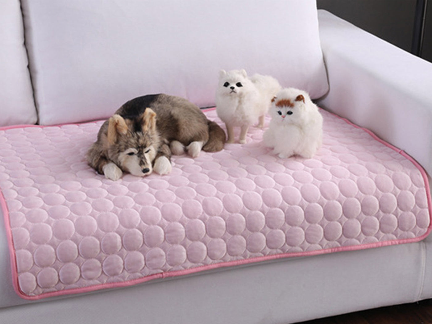 Pet Summer Cooling Mat Cooling Fabric Pet Bed Pad