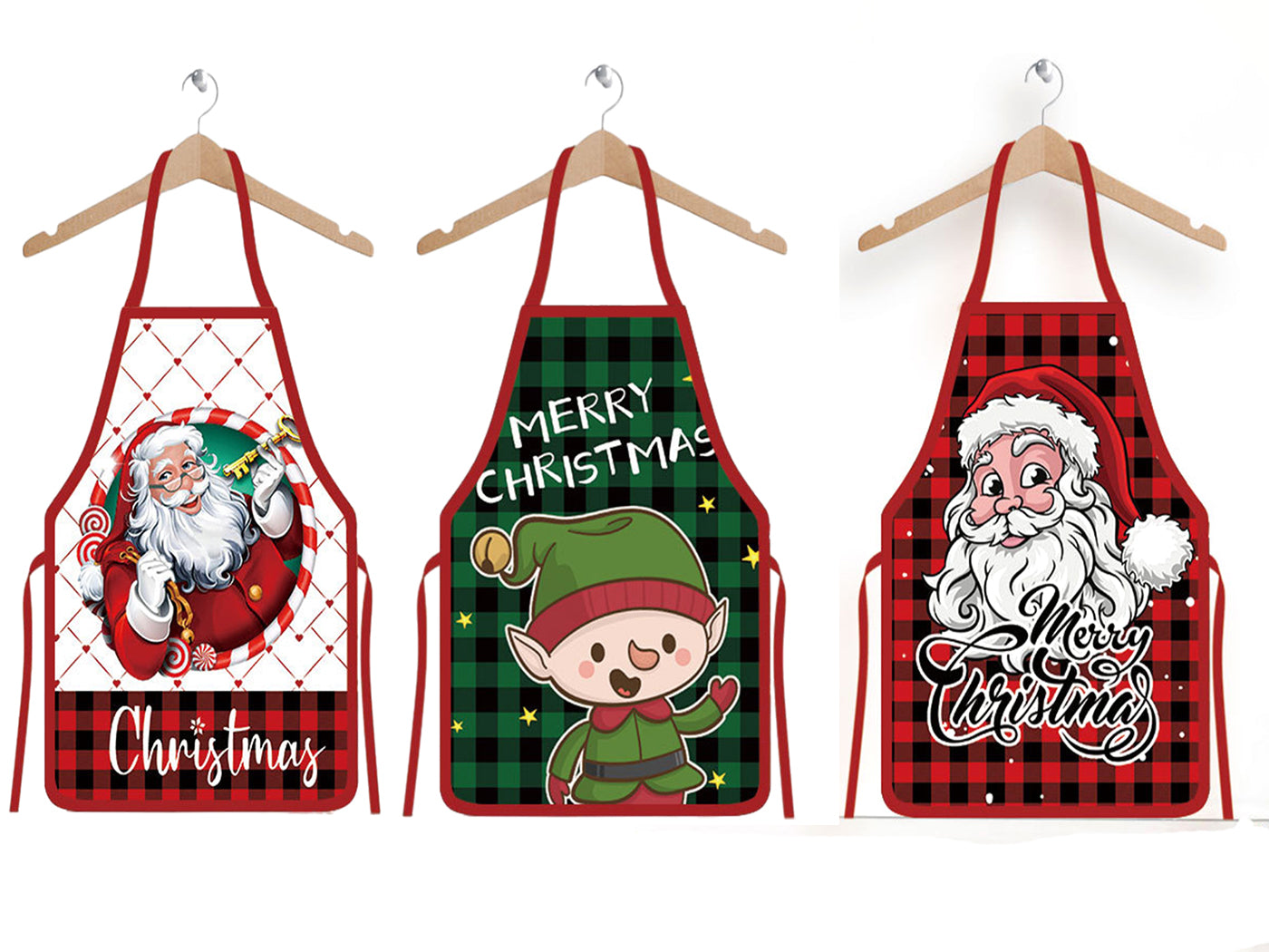 70x50CM Christmas Apron Funny XMAS Cooking Chef Costume