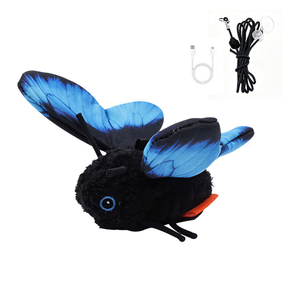 Electric Butterfly Cat Toy with Flapping Wings 3 Modes and Touch Activation