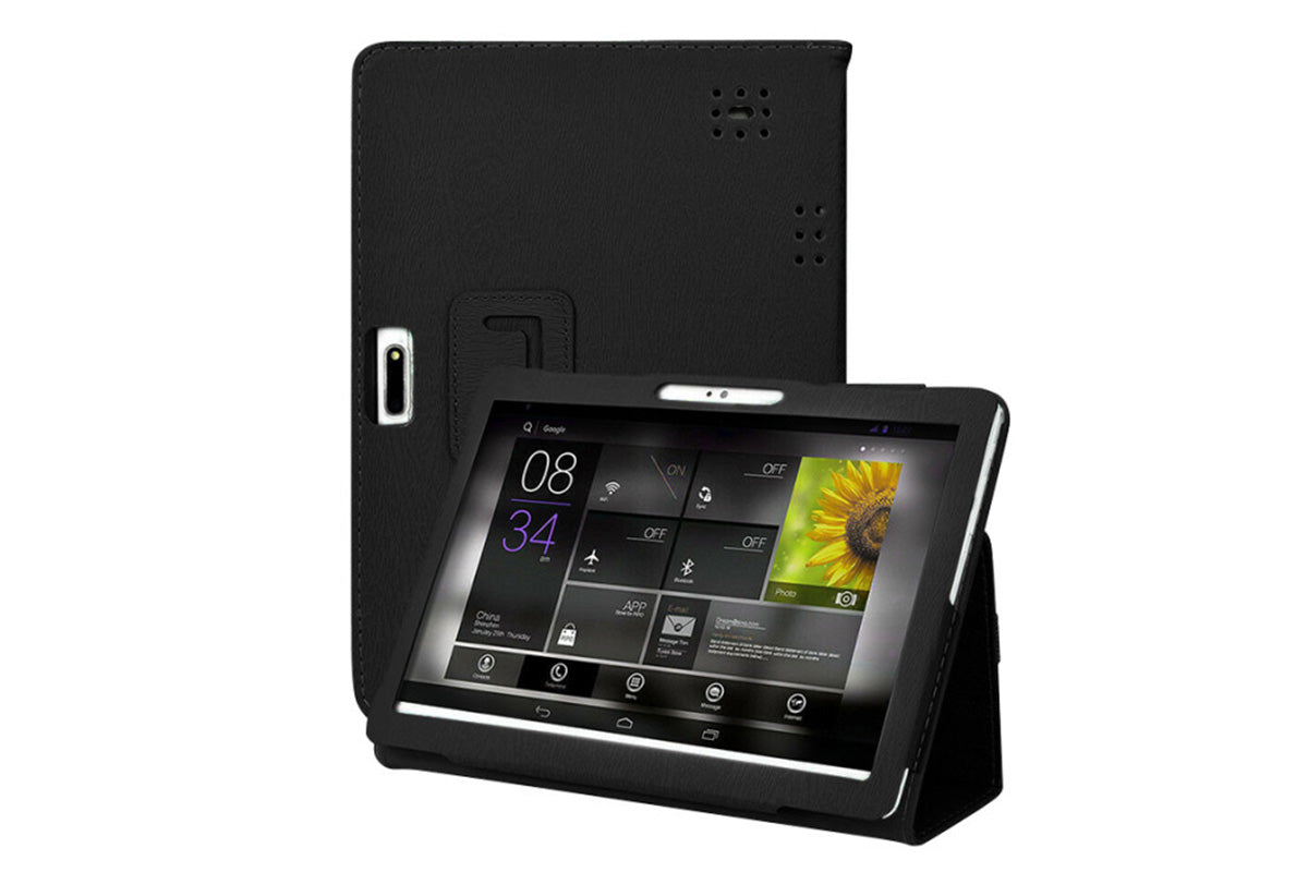 Universal 10 10.1 Inch Android Tablet Case Rotatable Multiple Viewing Stand Case-Blue