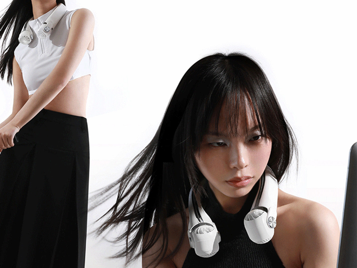 USB Neck Fan with Rotatable Blower Head