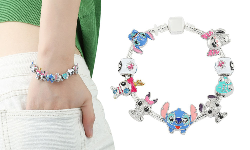 Stitch Inspired DIY Charm Bracelets