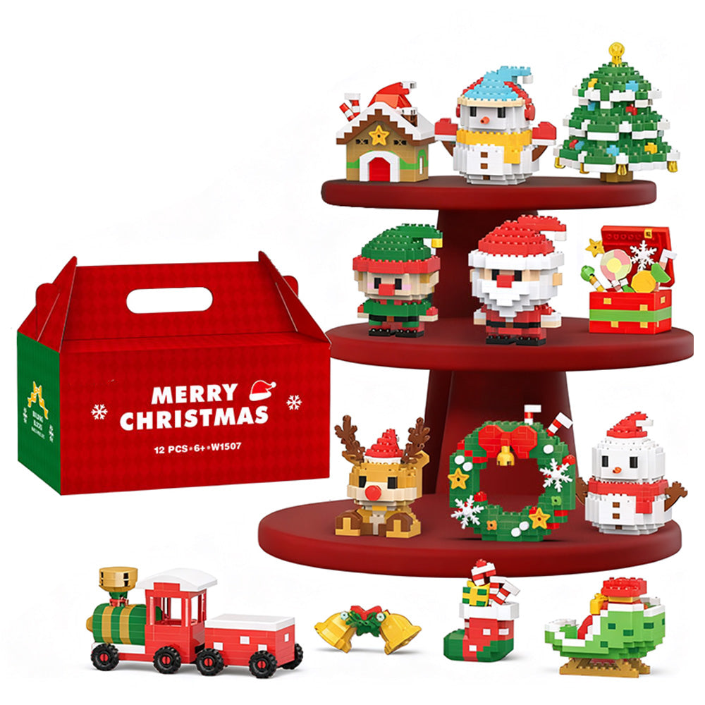 Christmas Tree Ornaments Building Blocks Christmas Santa Nutcracker Xmas Ornament