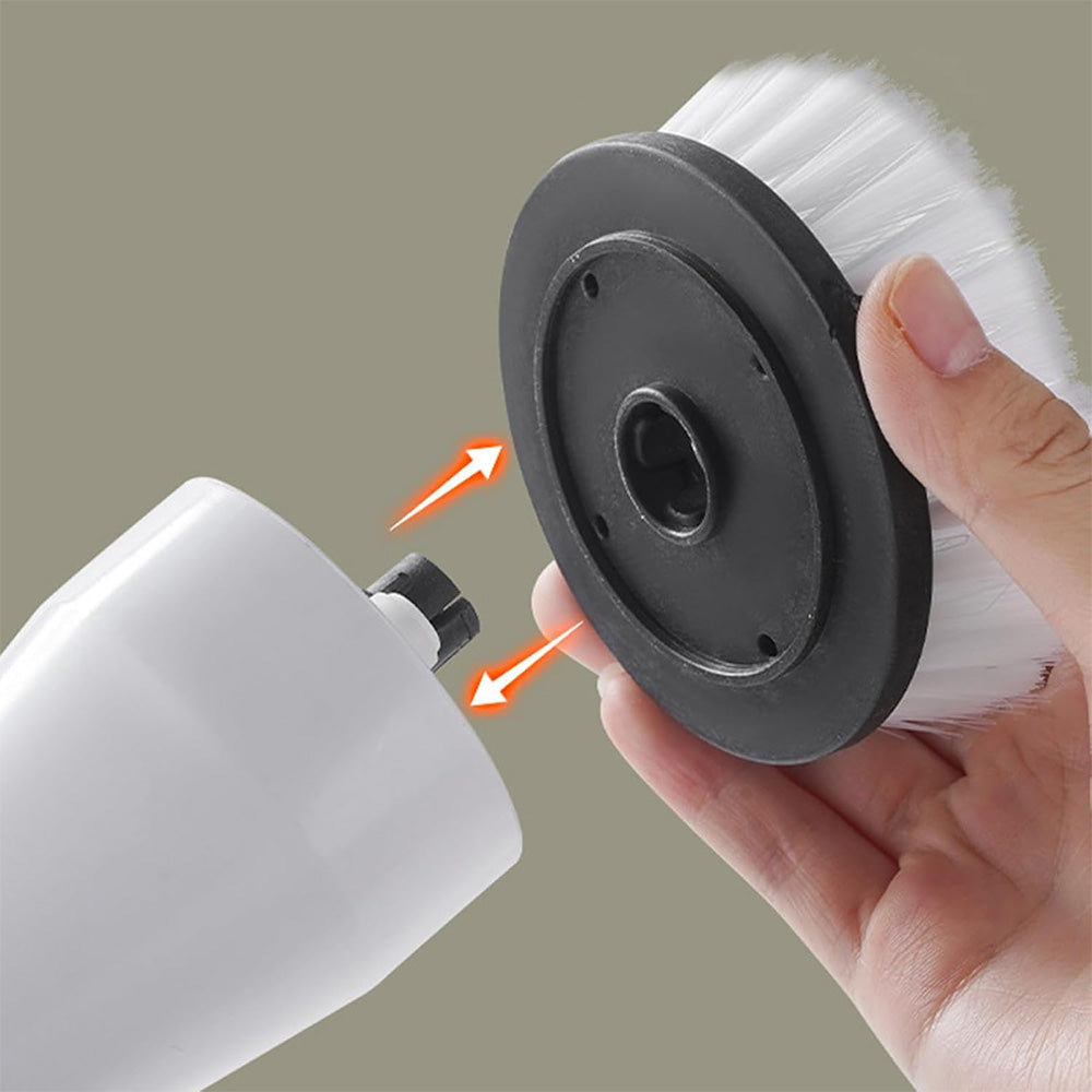 Electric Spin Scrubber with Replaceable Brush Heads Shower Cleaner Brush