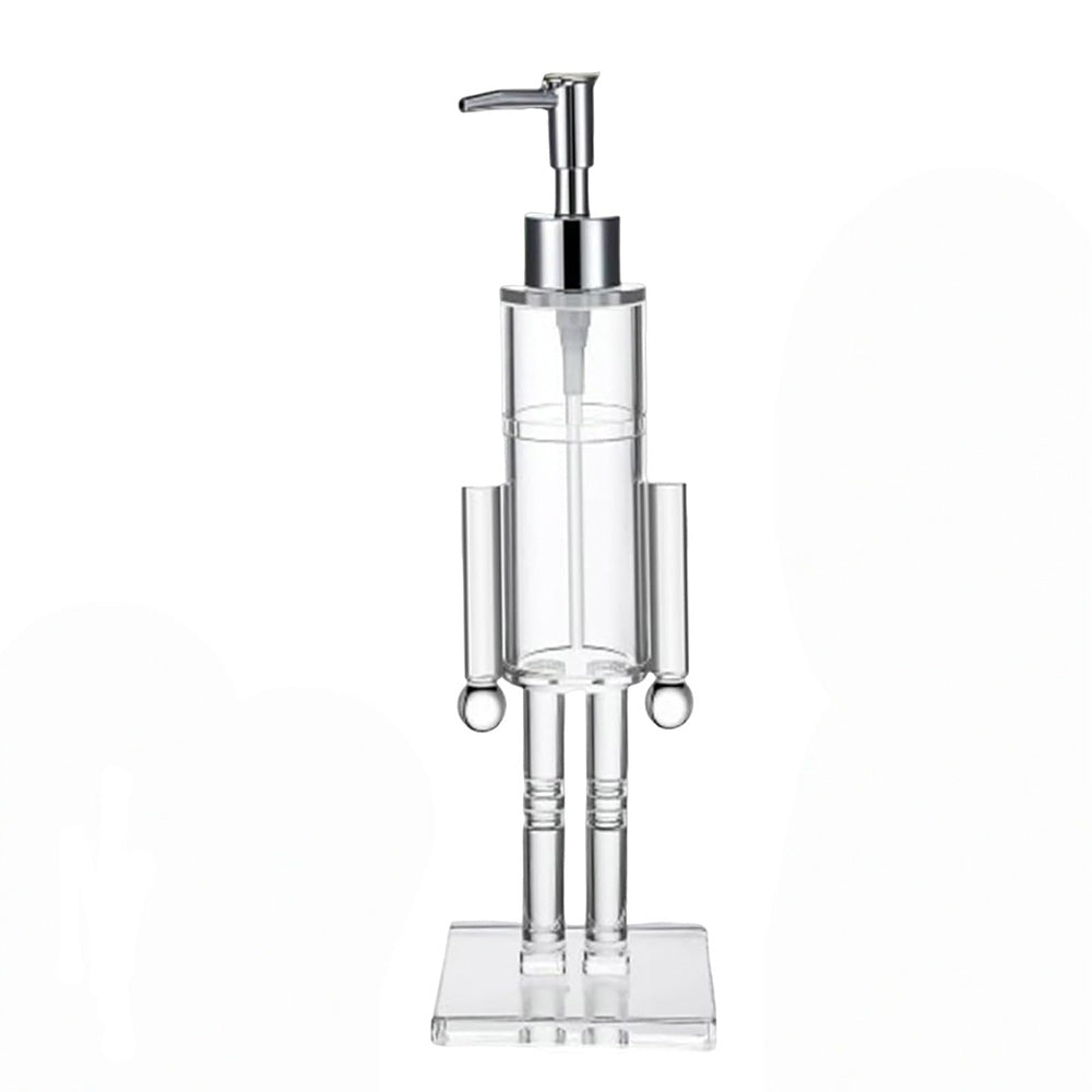 Christmas Nutcracker Soap Dispenser Clear Pump Bottle Bathroom Kitchen