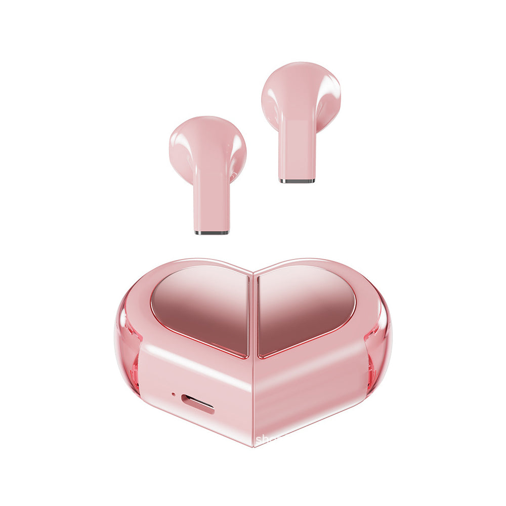 True Wireless TWS 5.3 Audio Earphones Convertible Heart-Shaped Couple Earbuds
