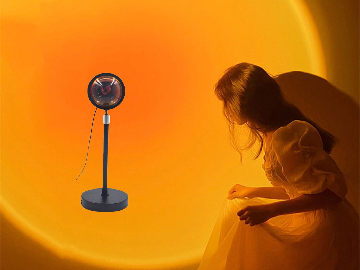 4 Color Sunset Projection Lamp for Bedroom Living Room Decor