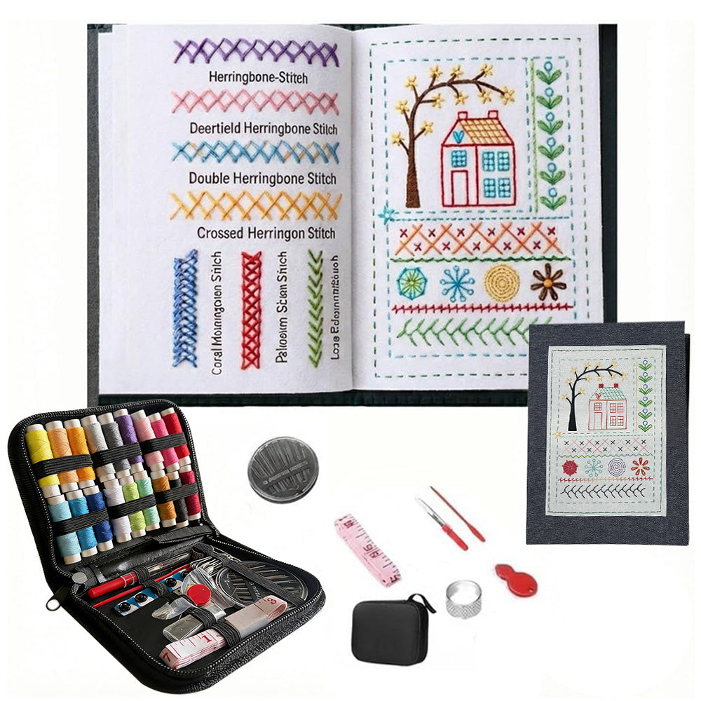 Multifunctional Sewing Kit Portable Home Travel Sewing Book Hand Sewing Tools Set
