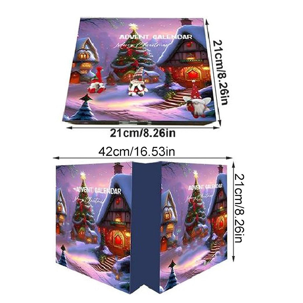 24 Days Christmas Countdown Calendar with Gnome Dolls
