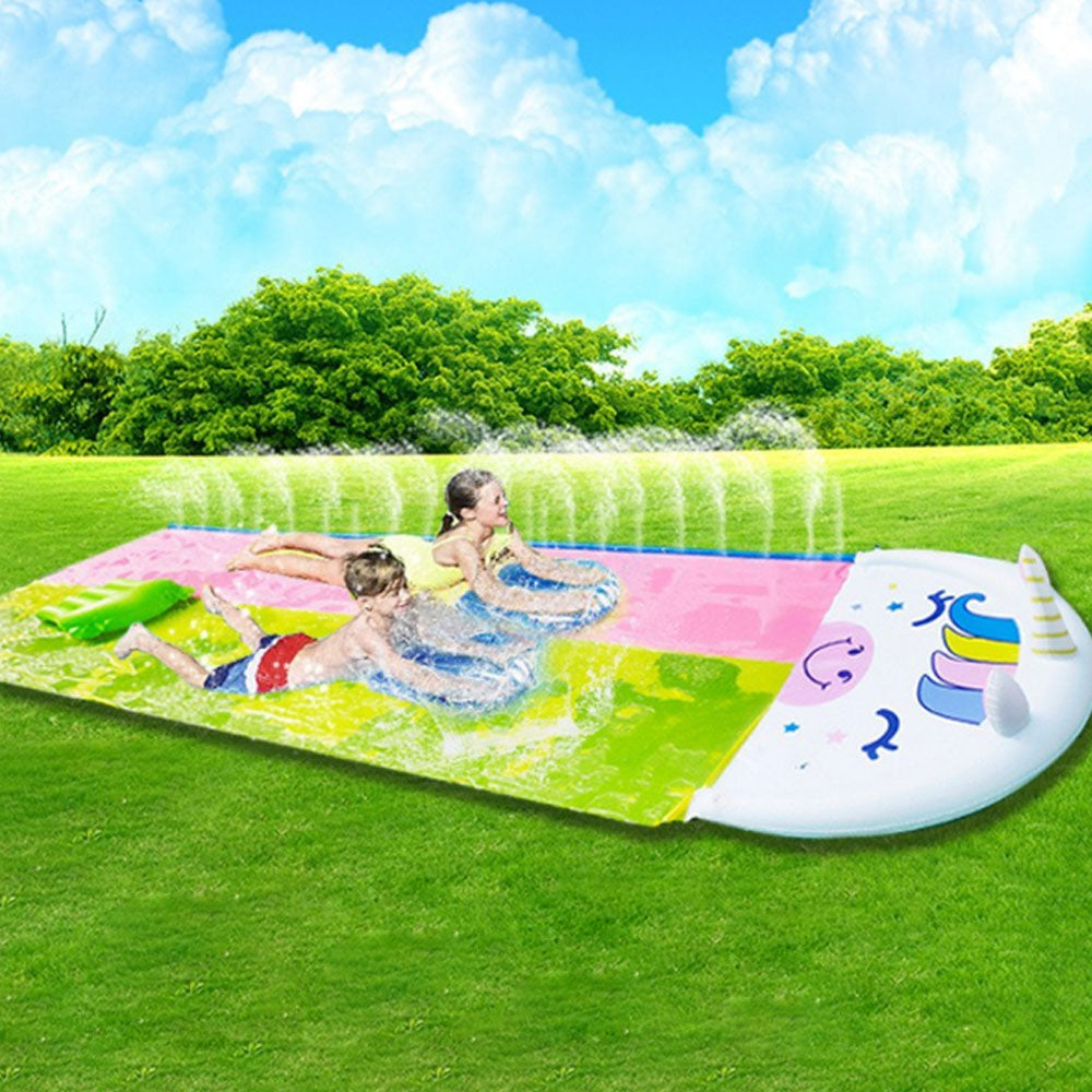 Water Slides and 2 Bodyboards Lawn Water Slide Summer Slip Waterslides