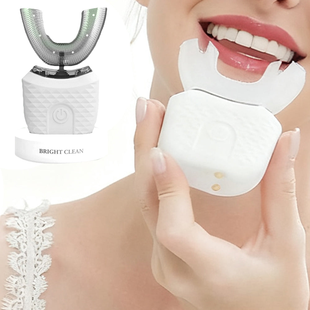 U-Shaped Electric Toothbrush Hands-Free Automatic Toothbrush with Charging Base
