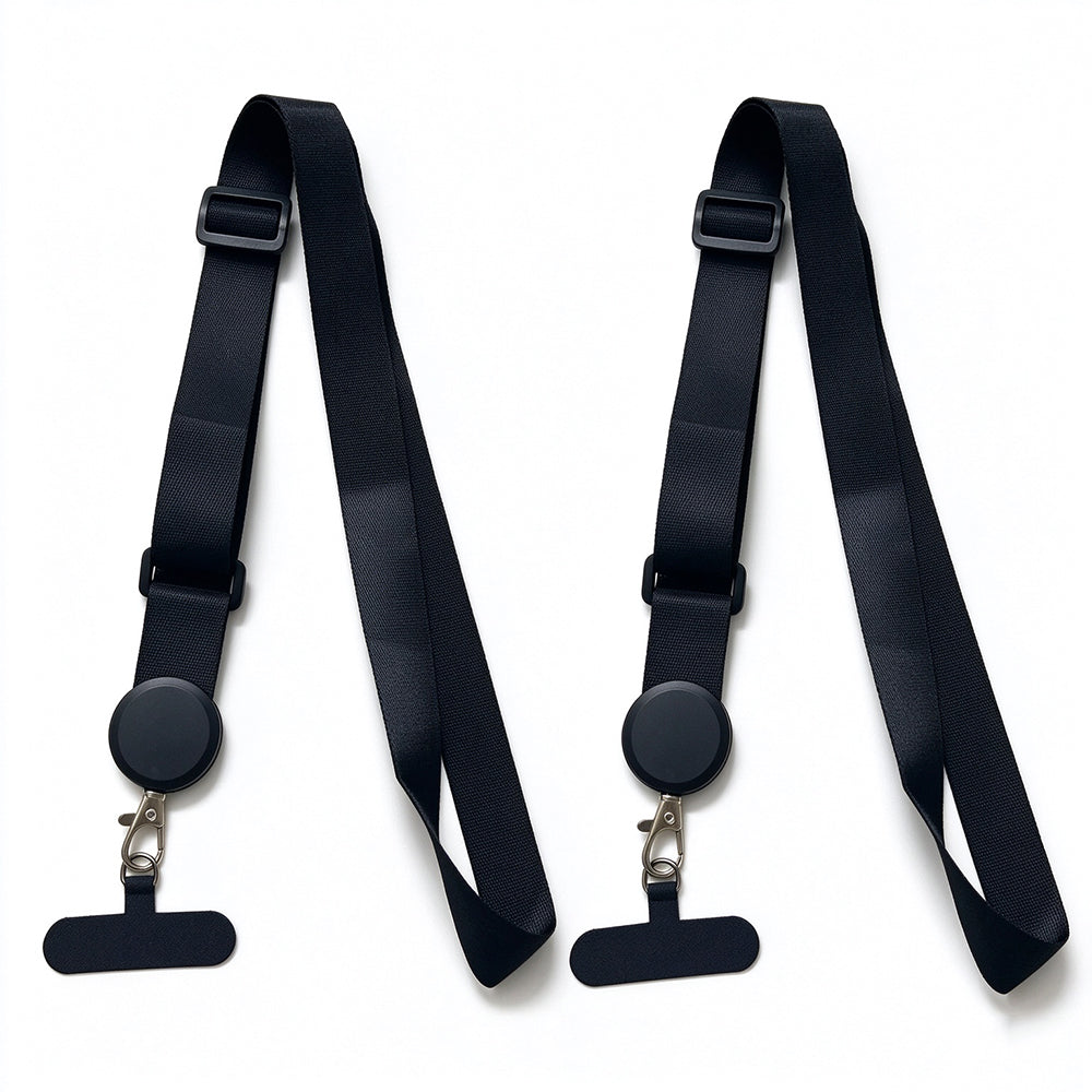 2 Pack Detachable Adjustable Phone Lanyards with T Cards