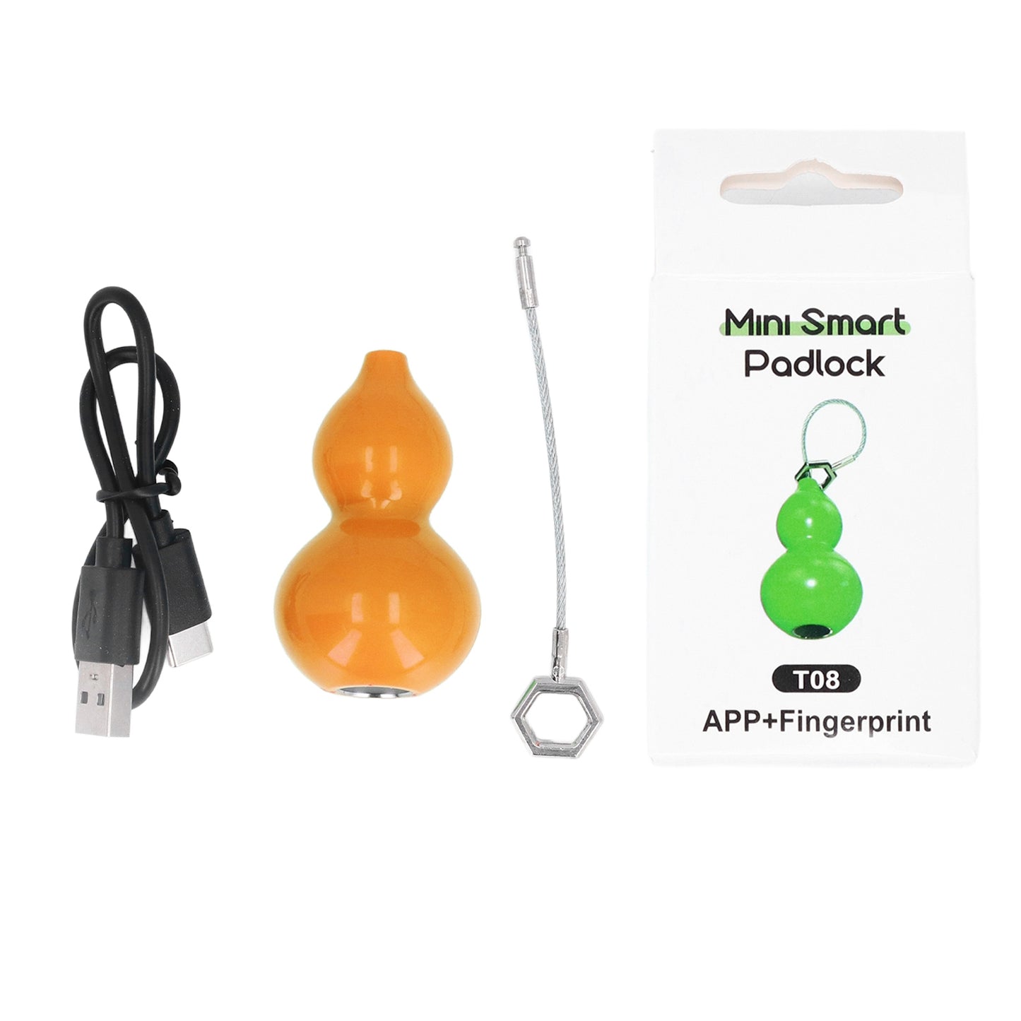 Waterproof USB Rechargeable Fingerprint Padlock for Tuya App for Door Luggage Suitcase Backpack