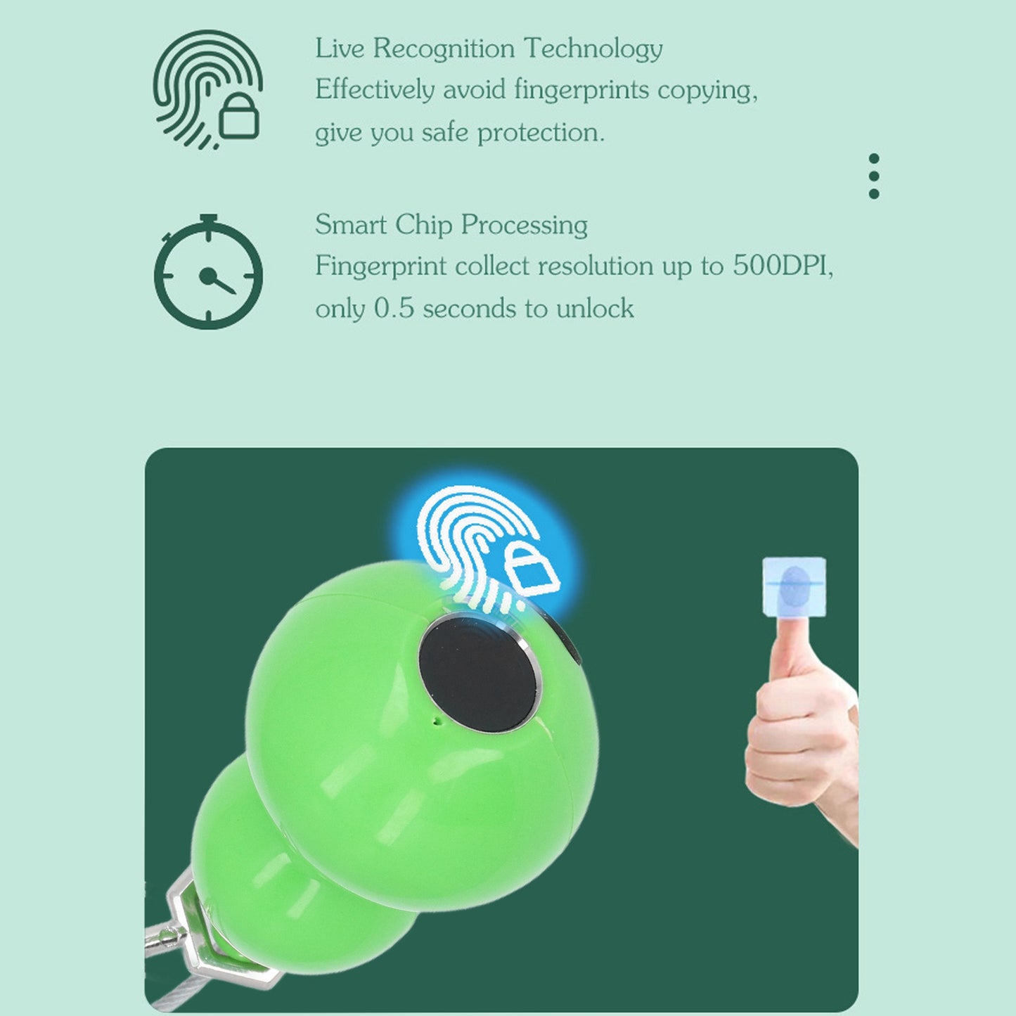 Waterproof USB Rechargeable Fingerprint Padlock for Tuya App for Door Luggage Suitcase Backpack