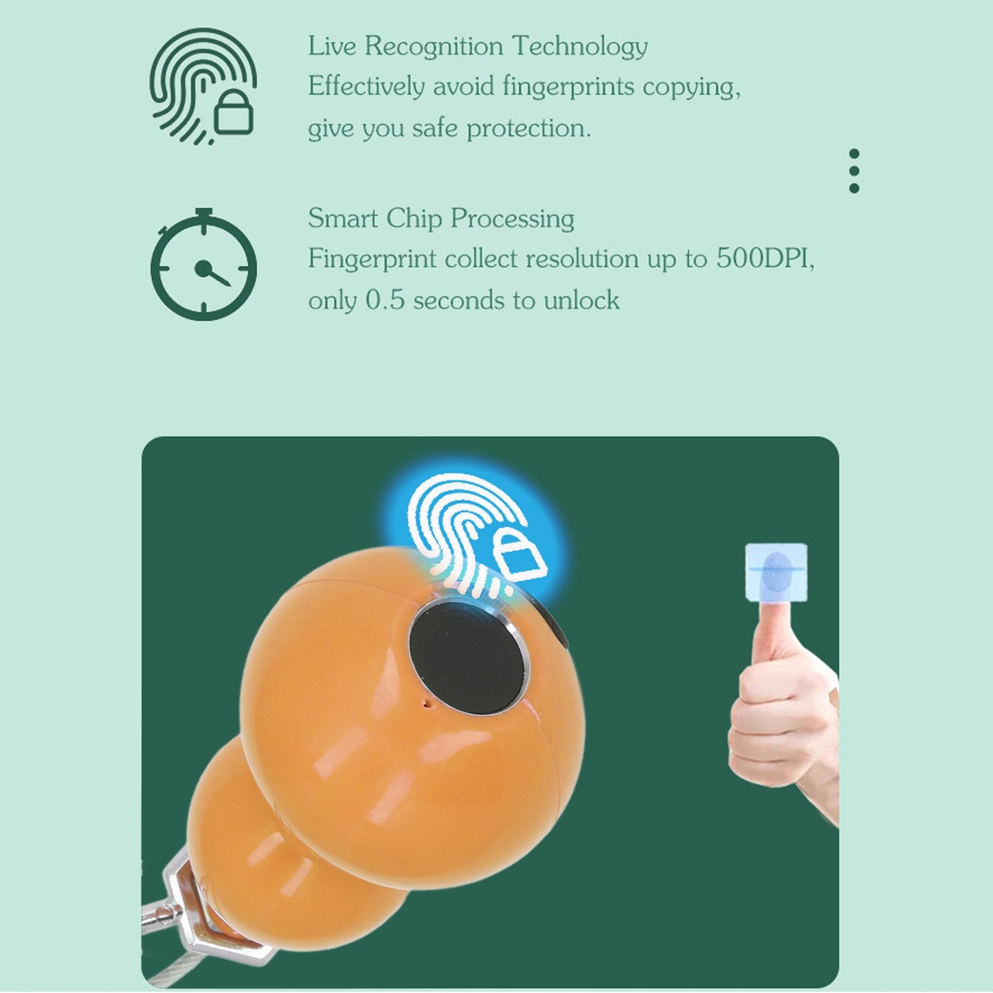 Waterproof USB Rechargeable Fingerprint Padlock for Tuya App for Door Luggage Suitcase Backpack