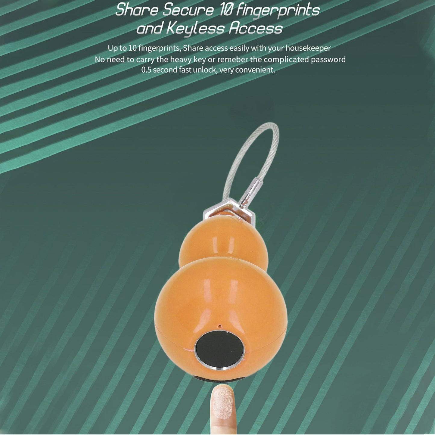 Waterproof USB Rechargeable Fingerprint Padlock for Tuya App for Door Luggage Suitcase Backpack
