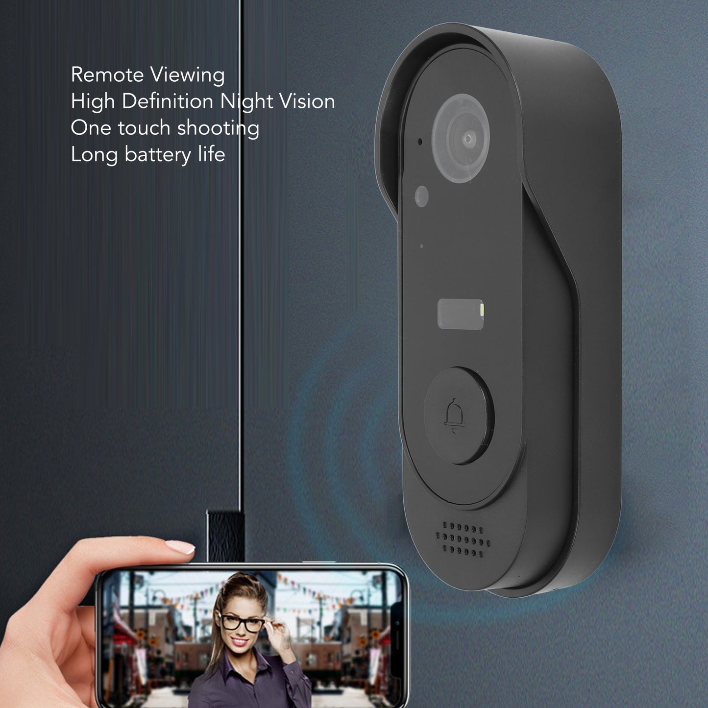 Wireless Night Vision Video Doorbell Camera