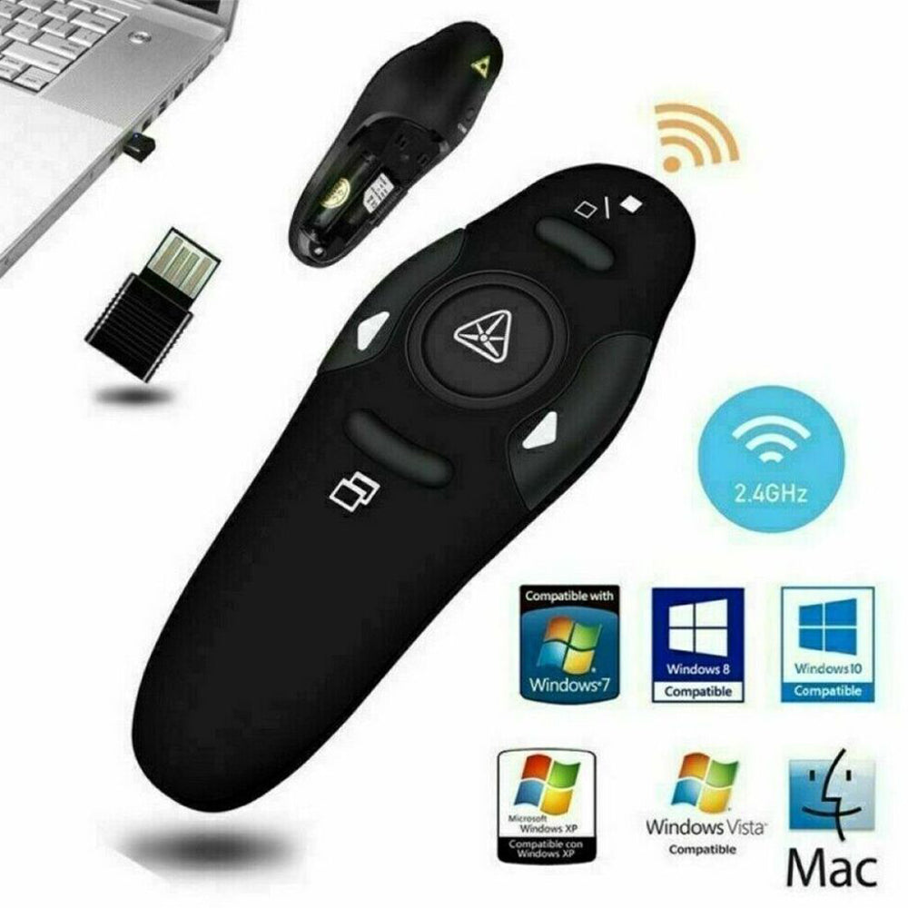 Wireless PowerPoint Presenter Mouse Clicker Laser Pointer
