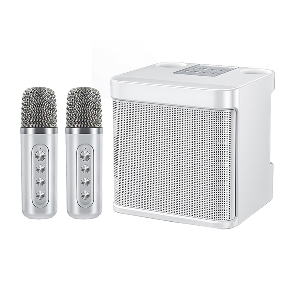Wireless Bluetooth Speaker KTV Home Karaoke Singing Machine with Dual Microphones