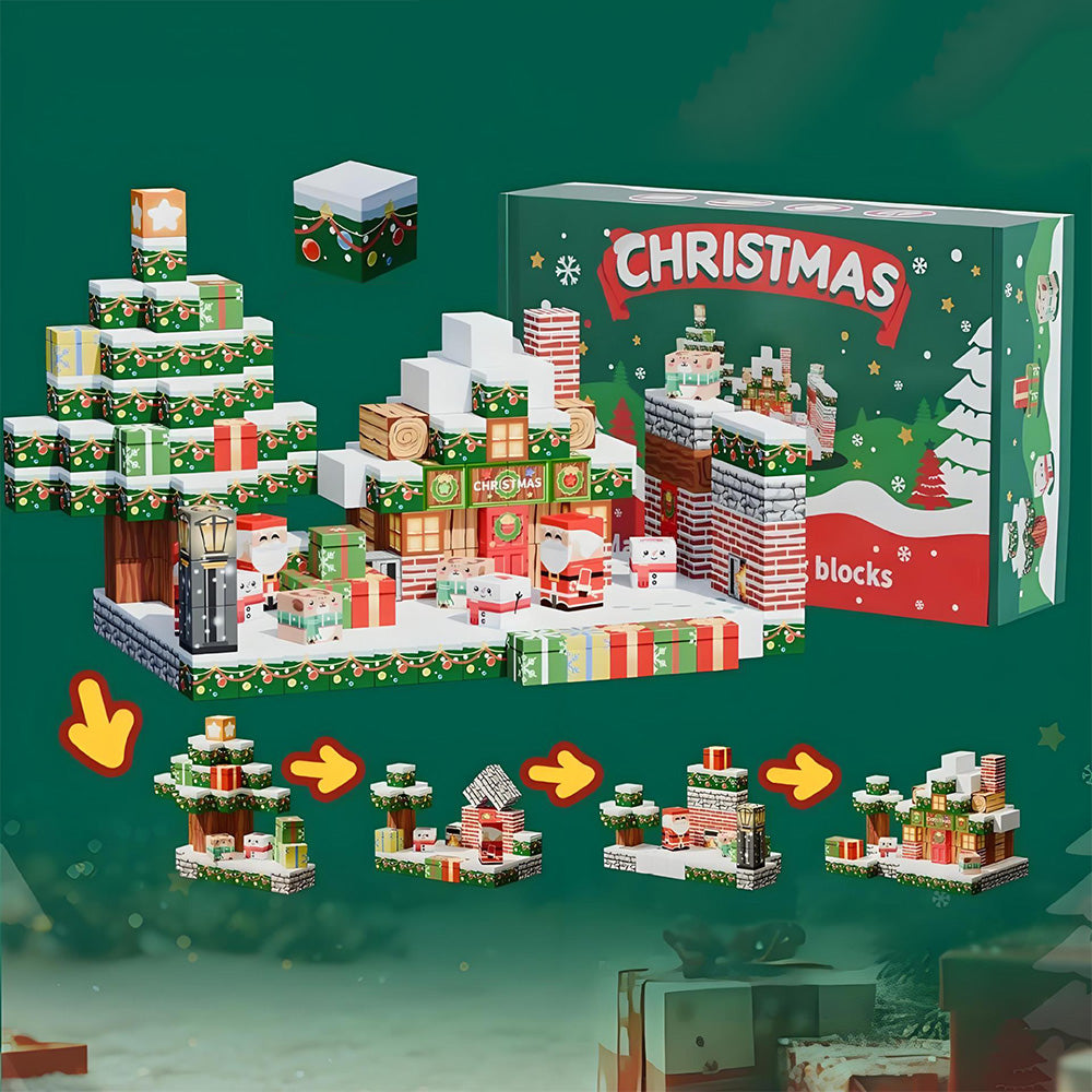 Christmas Building Cubes Sets for Boys and Girls