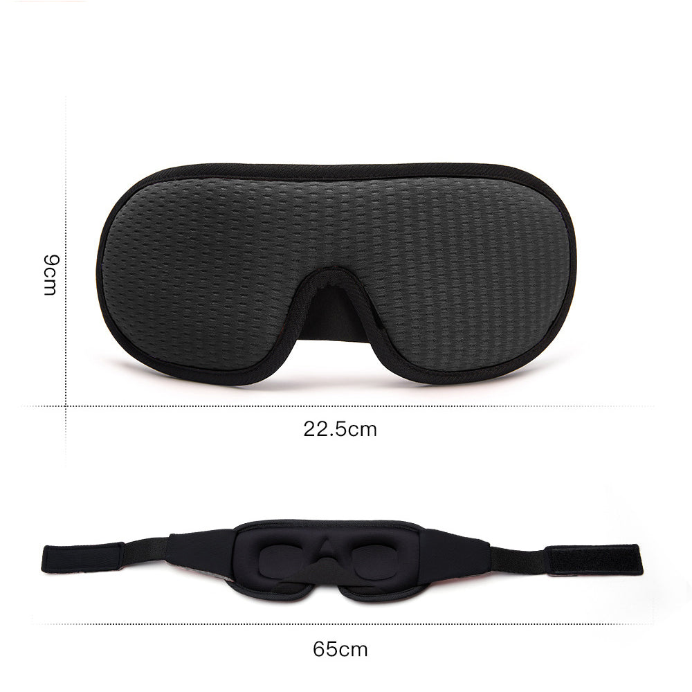 Travel Soft Memory Foam 3D Sleep Eye Mask with Earplugs