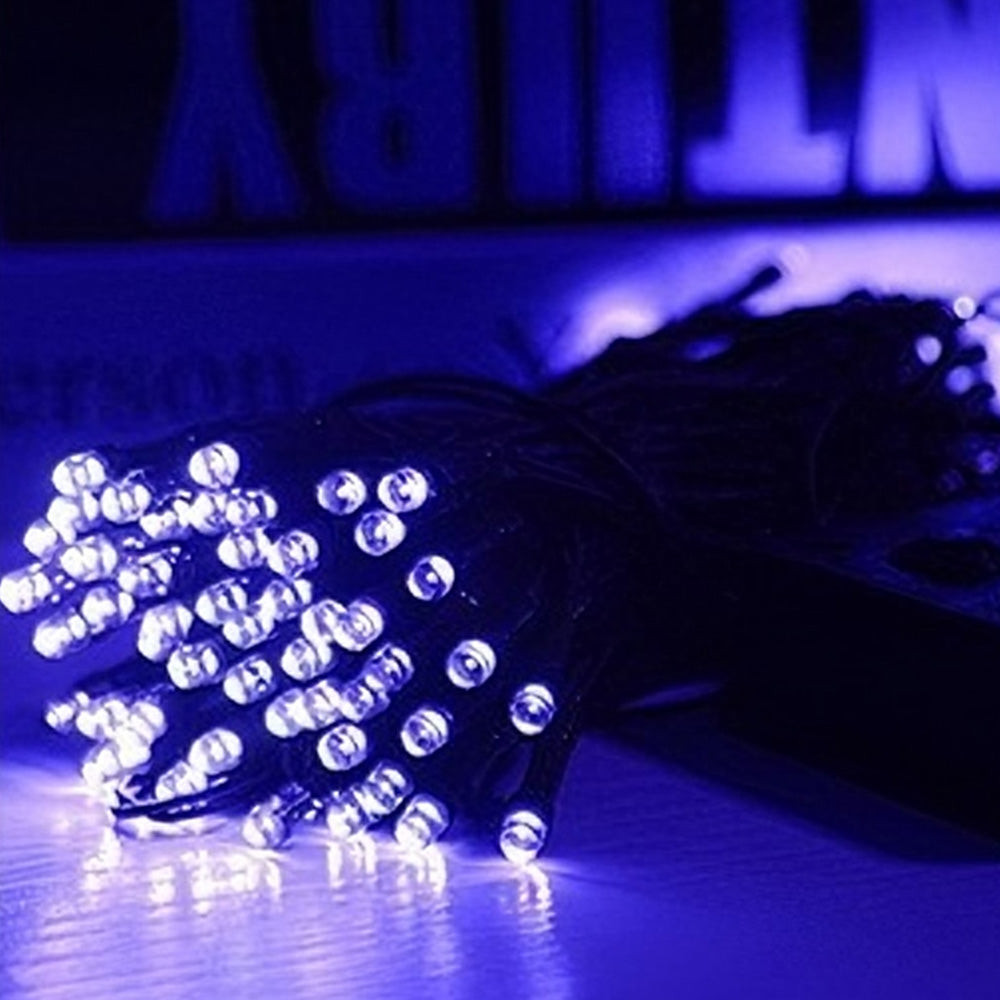 Outdoor Solar String Lights with 8 Modes for Garden Decoration-Blue
