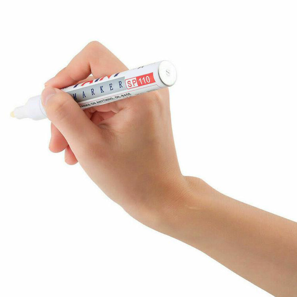 12Pcs Permanent Marker Pen For Car Rubber Tyre