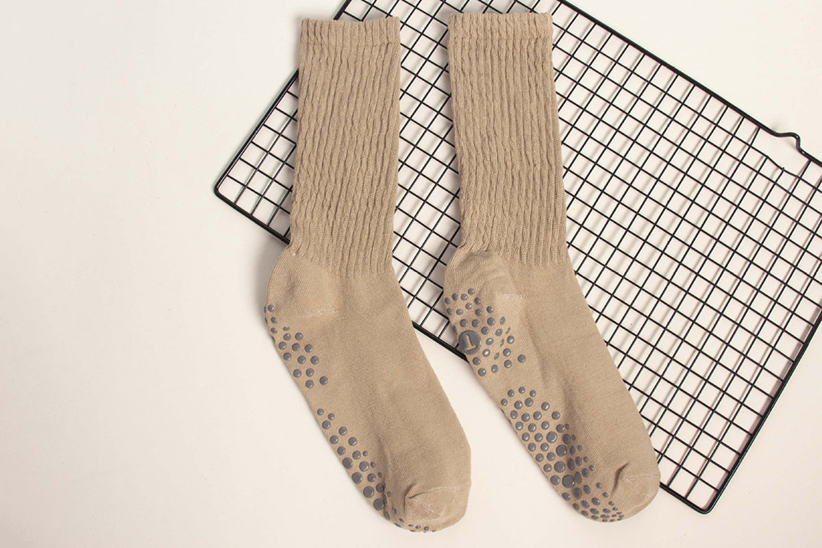 2 Pack Non-Slip Grip Socks for Yoga Pilates