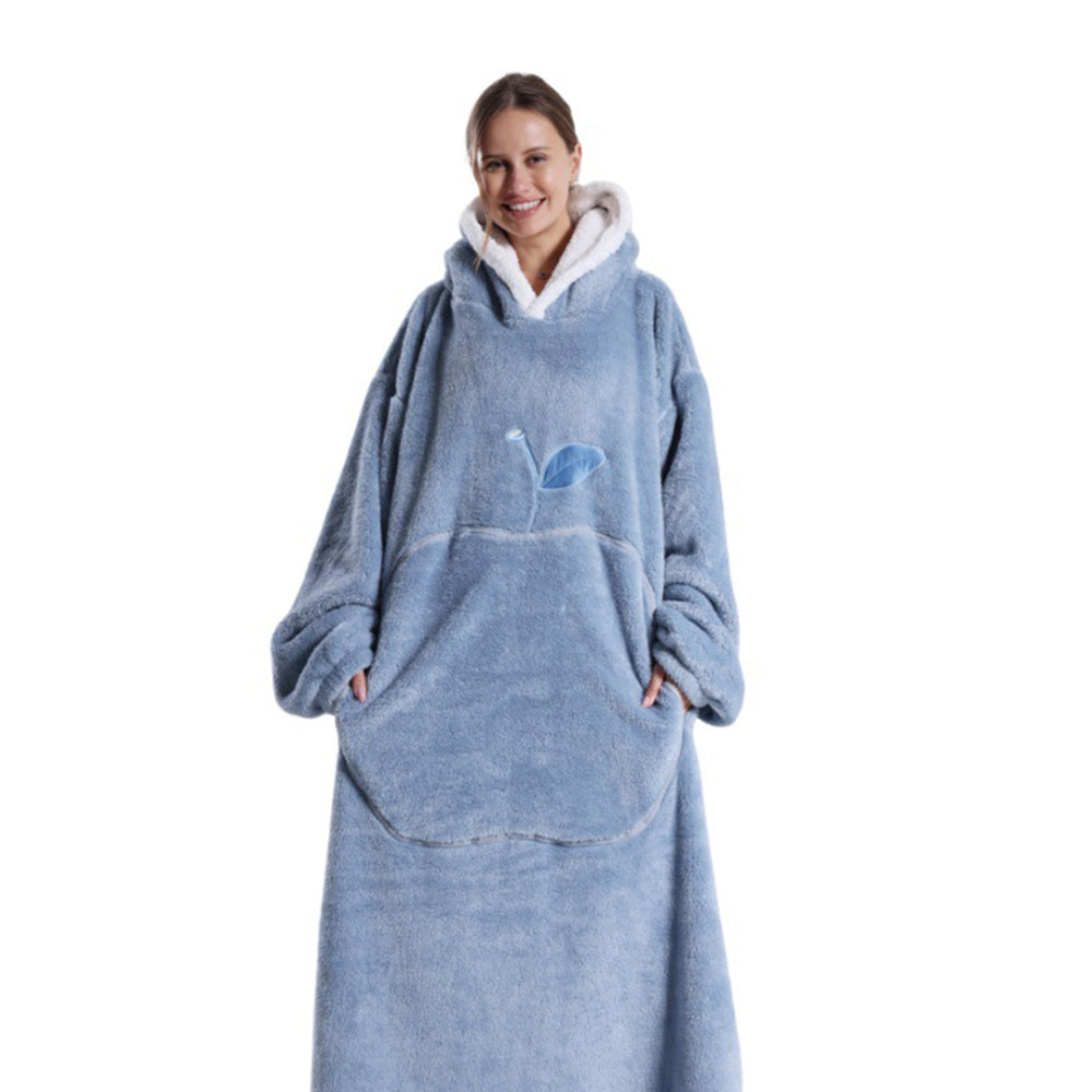 Unisex Hoodie Blanket Hooded Oversized Wearable Throw Blanket