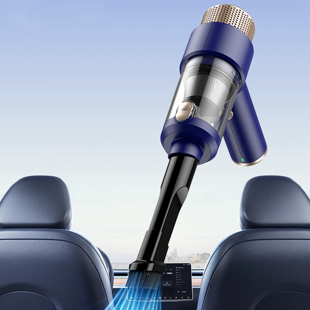 4-in-1 Handheld Air Duster and Car Vacuum Cleaner with LED Light