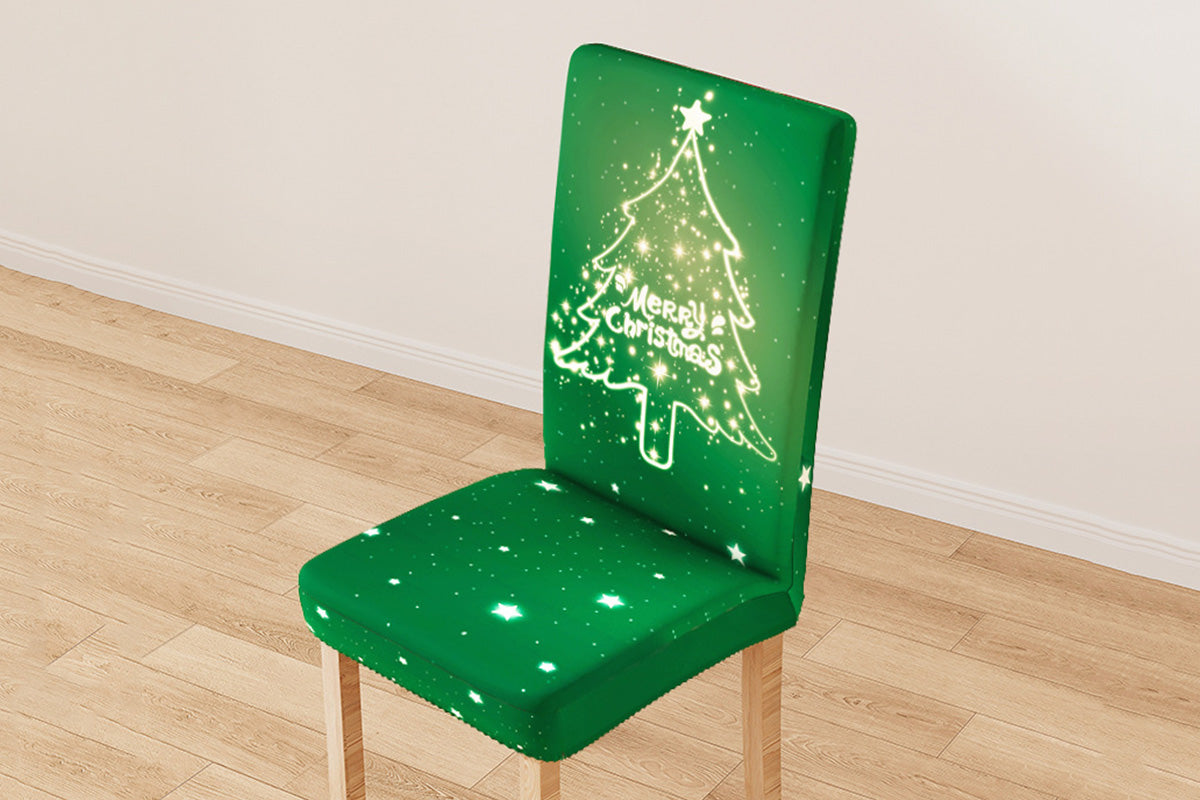 Christmas Chair Cover Slipcover for Dining Chairs for Christmas Parties and Holiday Decor
