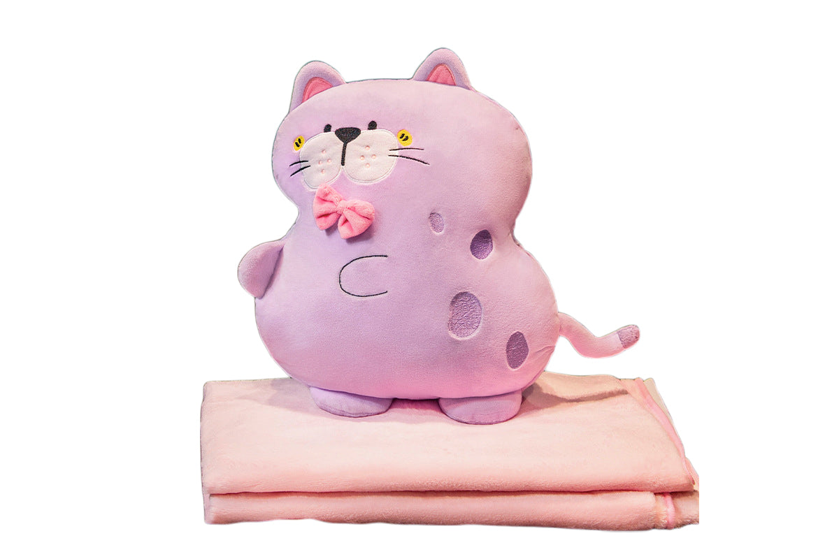 2-In-1 Cartoon Plushie Pillow Blanket
