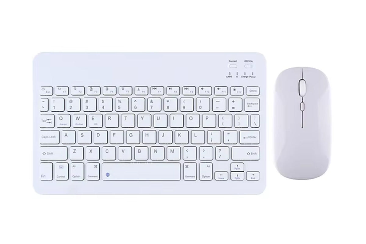Ultra Slim Portable Wireless Bluetooth Keyboard Mouse Combo for Tablet Laptop