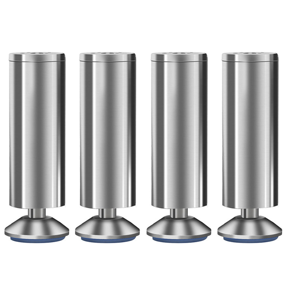 4 PCS Metal Furniture Legs Adjustable Stainless Steel Cabinet Feet for Bed Sofa Table