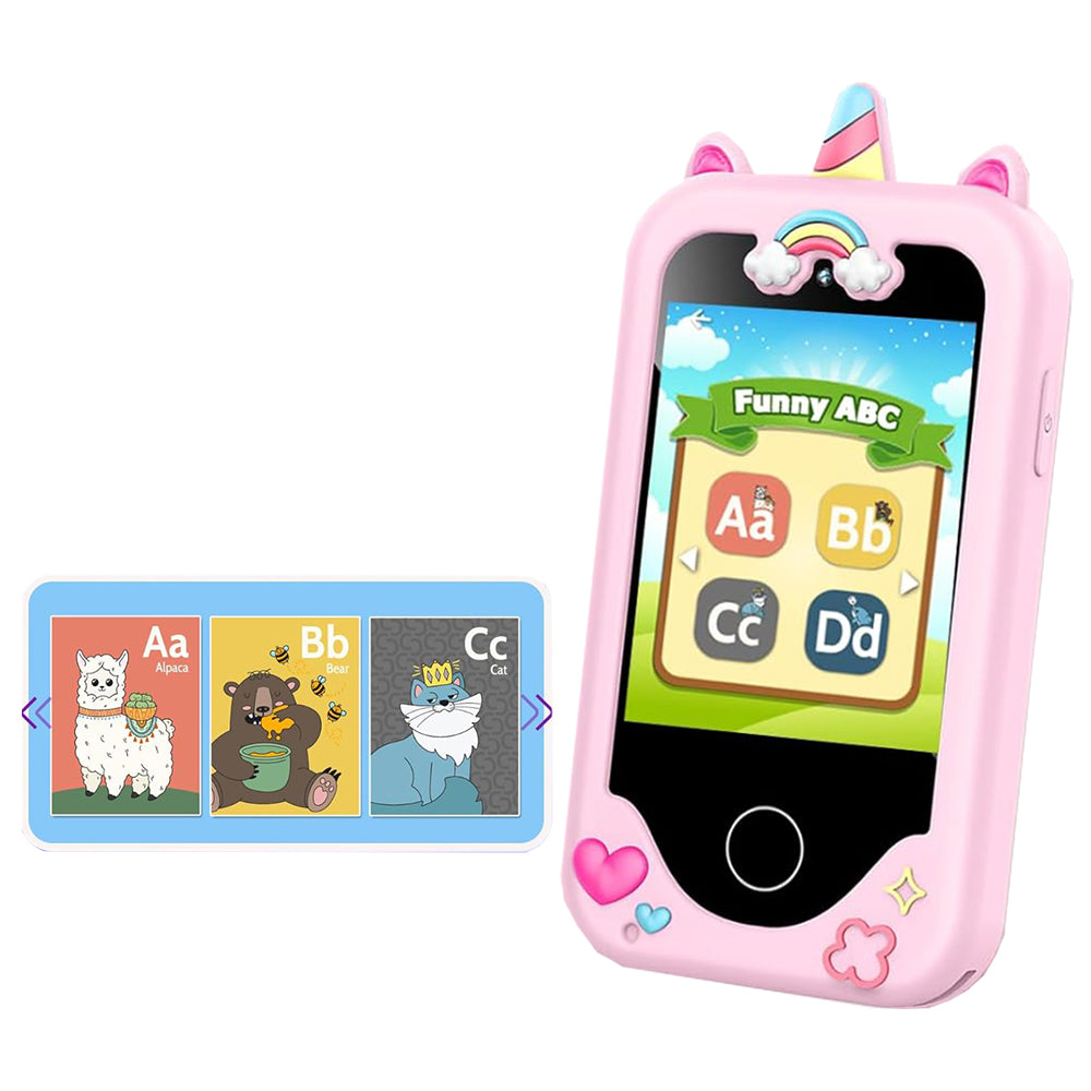 2.8Inch Touchscreen Kids Learning Play Toy Phone With Dual Camera Kids Smart Phone With 8G SD Card