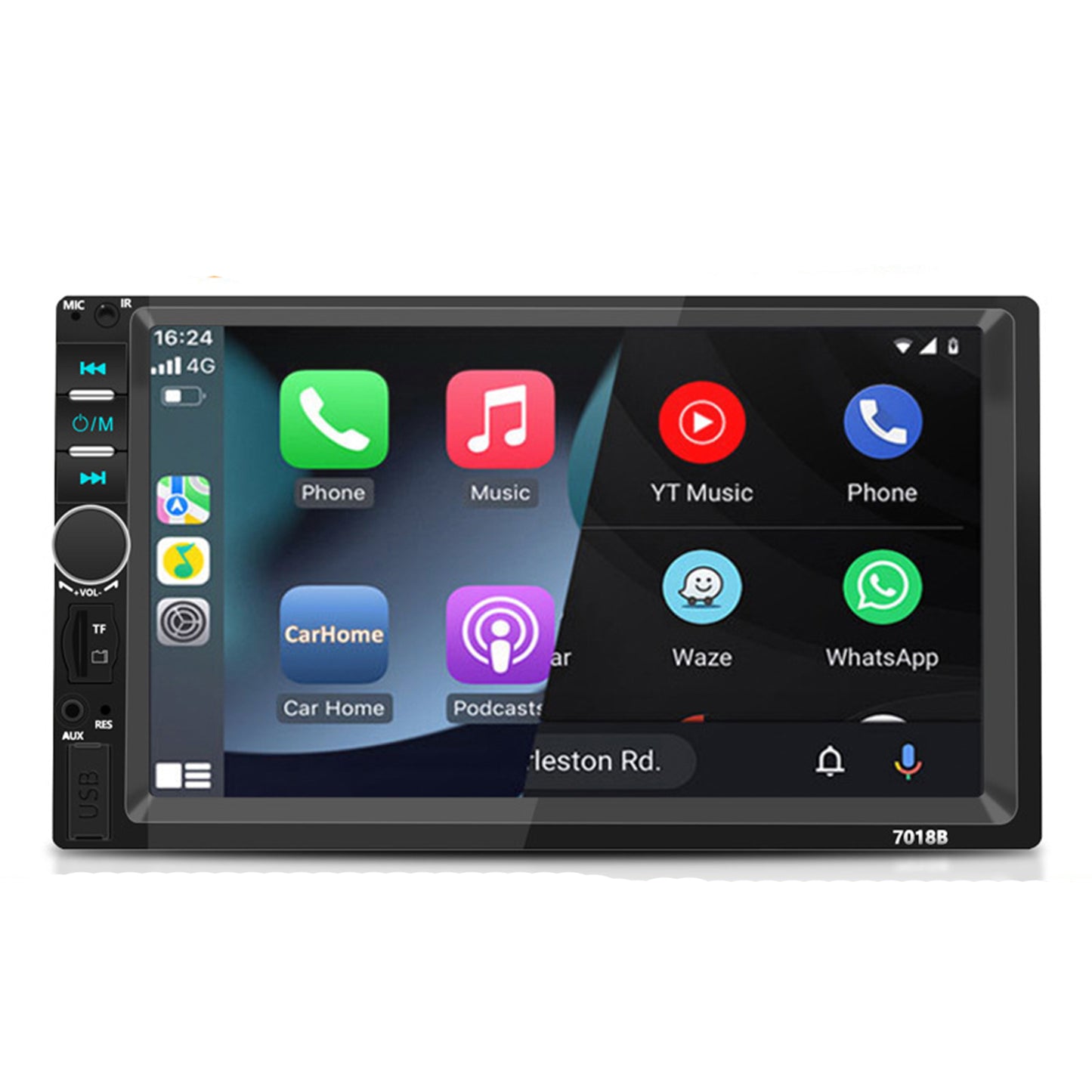 7-inch Touch Screen Bluetooth Double din Car Stereo Radio Compatible with Carplay/Android with Rear View Camera Remote