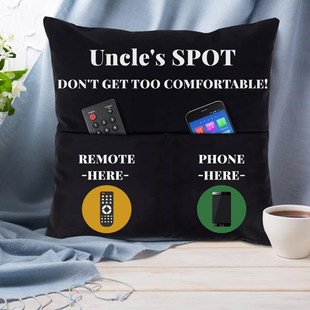 2Pcs Pillowcase with 2-Pocket for Sofa Home Decoration