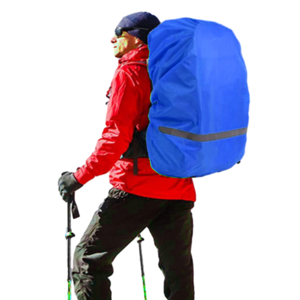 Water-Resistant Outdoor Backpack Rain Cover with Reflective Strip