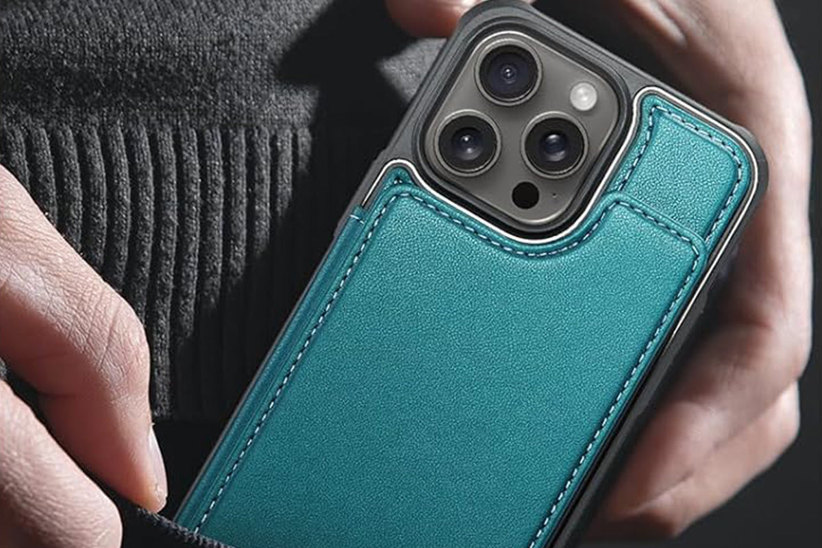 Wallet Case for iPhone 16 Pro Max iPhone16Pro Max 16Pro with Card Holder and RFID Blocking-Green