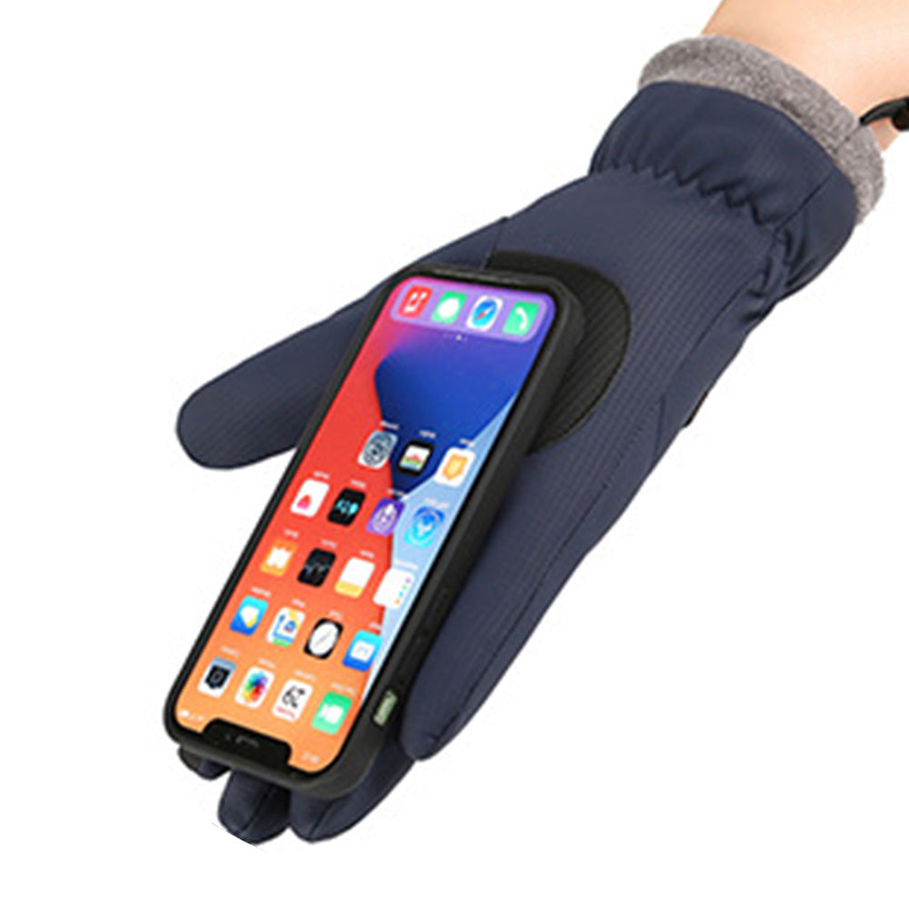 Winter Water Repellent Ski Snow Warm Gloves with Touchscreen Fingers