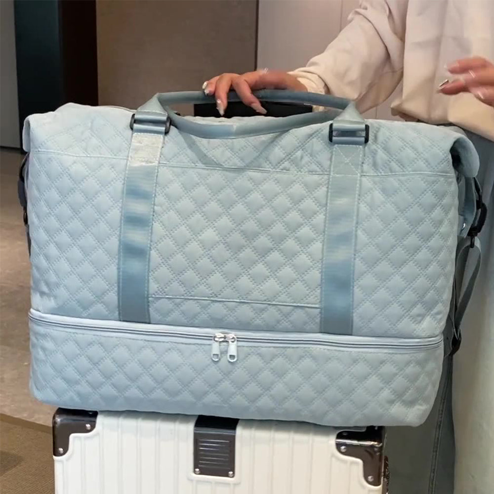 Travel Duffel Bag with Shoe Compartment