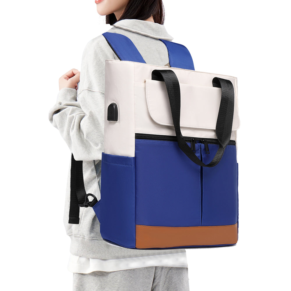 Water Resistant Travel Laptop Backpack with USB Charging Port